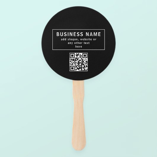 Upload QR-code of logo | Modern zwart Handwaaier