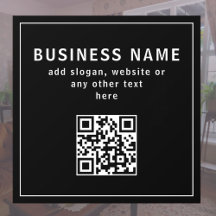 Upload QR-code of logo | Modern Zwart