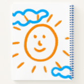 Upload tekening Draai Kinder kunstwerk naar Sketch Notitieboek (Achterkant)