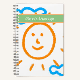 Upload tekening Draai Kinder kunstwerk naar Sketch Notitieboek