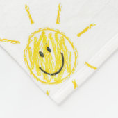 Upload Tekening van Kind Zet Kunst van Kinderen om Fleece Deken (Hoek)