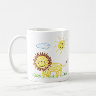 Upload Tekening van Kind Zet Kunst van Kinderen op Koffiemok