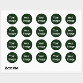 Upload uw aangepaste afbeelding – gepersonaliseerd ronde sticker (Vel)
