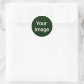 Upload uw aangepaste afbeelding – gepersonaliseerd ronde sticker (Tas)