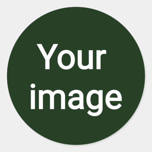 Upload uw aangepaste afbeelding – gepersonaliseerd ronde sticker (Voorkant)