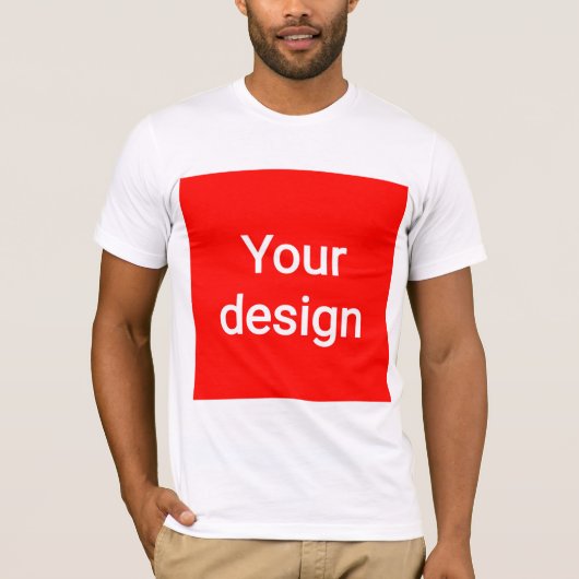 Upload uw aangepaste afbeelding – gepersonaliseerd t-shirt (Voorkant)