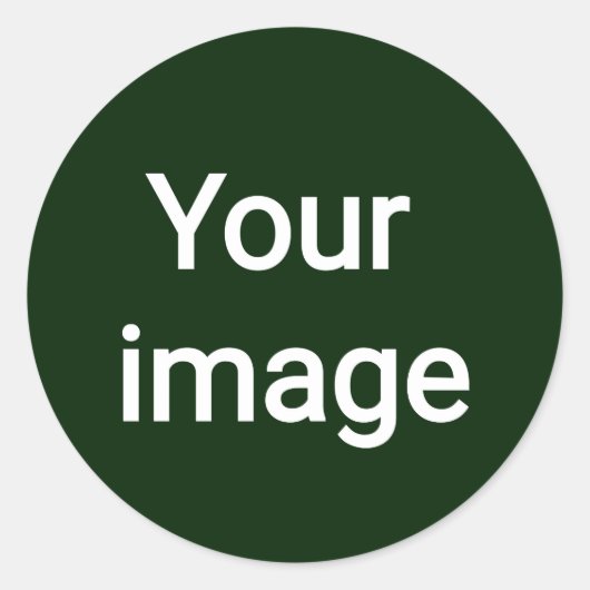 Upload uw aangepaste afbeelding – Persoonlijke Gra Ronde Sticker (Voorkant)