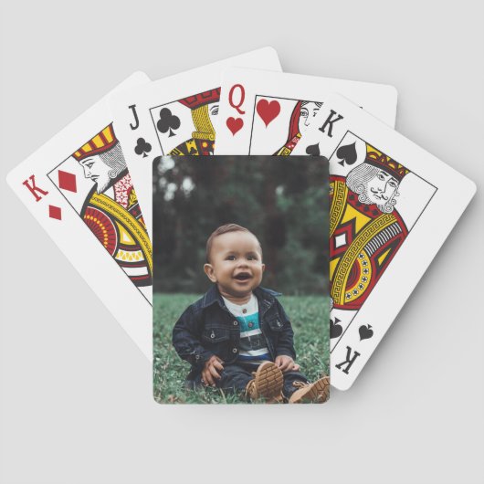 Upload uw aangepaste gepersonaliseerde foto pokerkaarten (Achterkant)