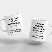 Upload uw aangepaste ontwerp foto & tekst 20oz Jum Grote Koffiekop
