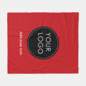 Upload uw aangepaste zakelijke Logo naar Holiday R Fleece Deken (Voorkant (Horizontaal))