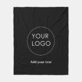 Upload uw aangepaste zakelijke Logo naar Modern Bl Fleece Deken (Voorkant)