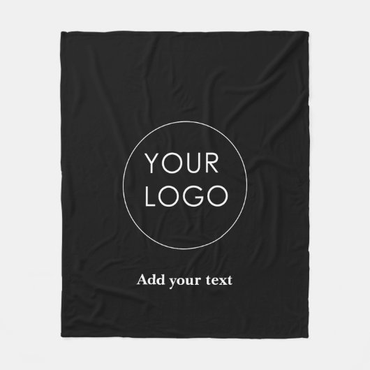 Upload uw aangepaste zakelijke Logo naar Modern Bl Fleece Deken (Voorkant)
