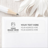 Upload uw afbeelding en tekst etiket (Insitu)