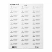 Upload uw afbeelding en tekst etiket (Full Sheet)
