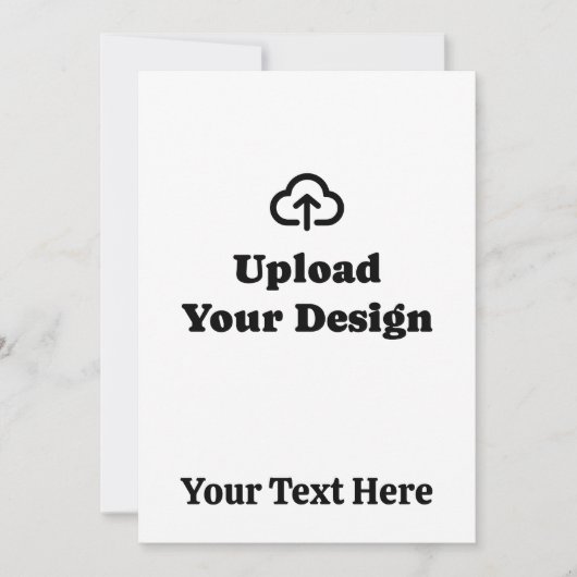 Upload uw afbeelding en tekst kaart (Voorkant)