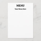 Upload uw afbeelding en tekst menu (Achterkant)