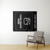 Upload uw afbeelding en tekst wandkleed (In Situ (horizontaal))