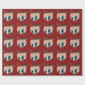 Upload uw Afbeelding naar een kerstBauble Cadeaupapier (Vlak)