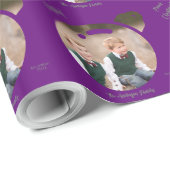 Upload uw Afbeelding naar een Paars voor kerstgere Cadeaupapier (Rol Hoek)