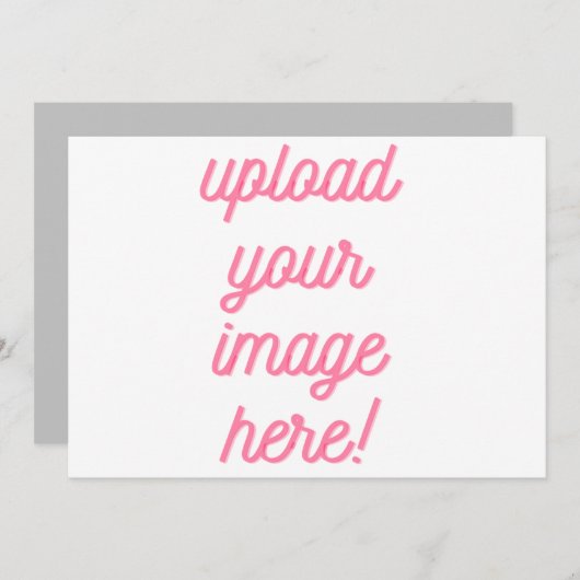 Upload uw Afbeelding of logo hier Feestdagenkaart (Voorkant / Achterkant)