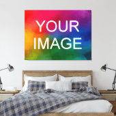 Upload uw Afbeelding Photo Afbeelding Logo High Cl Canvas Afdruk (Insitu (Slaapkamer))