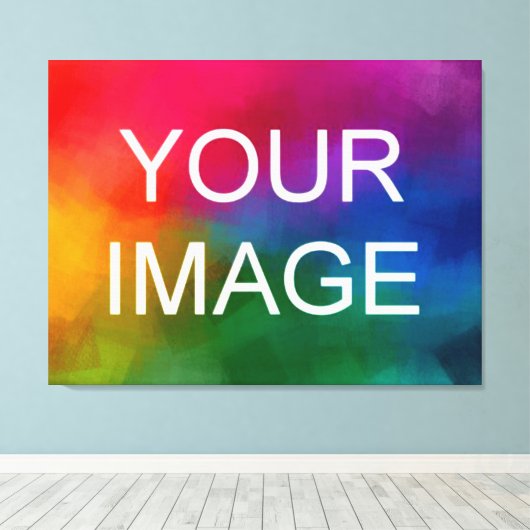 Upload uw Afbeelding Photo Afbeelding Logo High Cl Canvas Afdruk (Insitu (Houten vloer))