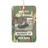 Upload uw autofoto met personalisatie luchtverfrisser (Voorkant)