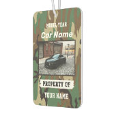 Upload uw autofoto met personalisatie luchtverfrisser (Links)