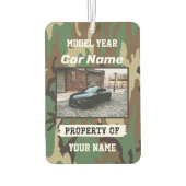 Upload uw autofoto met personalisatie luchtverfrisser (Achterkant)