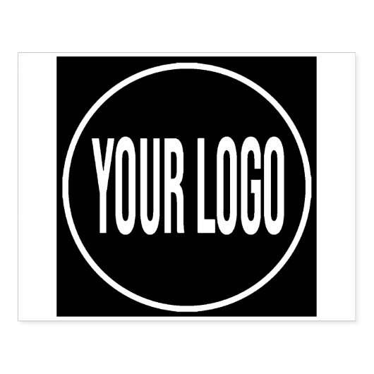 Upload uw bedrijf Logo Large Rubberstempel (Afrduk)