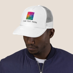 Upload uw bedrijf Logo Voeg eigen tekst Sjabloon Trucker Pet