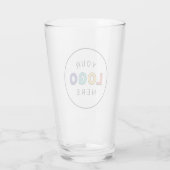 Upload uw bedrijfslogo glas (Achterkant)
