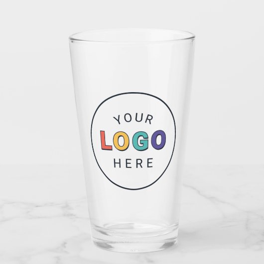 Upload uw bedrijfslogo glas (Voorkant)