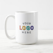 Upload uw bedrijfslogo koffiemok (Links)