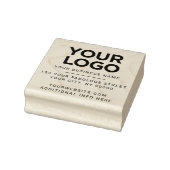 Upload uw bedrijfsretouradres voor logo rubberstempel (Stempel)