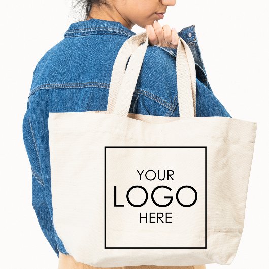Upload uw Business Logo Aangepast voor- en achterz Tote Bag