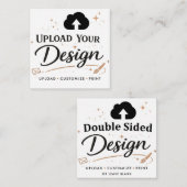 Upload Uw Design Merknaam Contactkaartje (Voorkant / Achterkant)