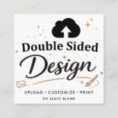 Upload Uw Design Merknaam Contactkaartje (Achterkant)
