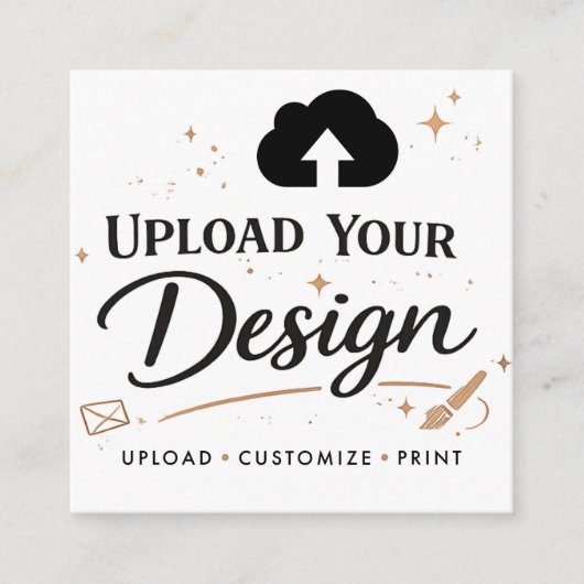 Upload Uw Design Merknaam Contactkaartje (Voorkant)