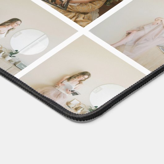 Upload uw eigen 18 foto's gepersonaliseerd bureaumat (Hoek)