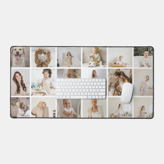 Upload uw eigen 18 foto's gepersonaliseerd bureaumat (Keyboard & Muis)