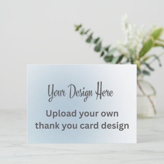 Upload uw eigen aangepaste ontwerp bedankkaart (Staand voorkant)