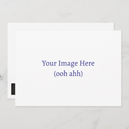 Upload uw eigen aangepaste uitnodiging (5 x 7 inch (Voorkant / Achterkant)