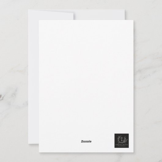 Upload uw eigen aangepaste uitnodiging (5 x 7 inch (Achterkant)