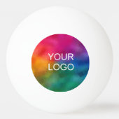 Upload uw eigen bedrijf Logo White Pingpongbal (Voorkant)
