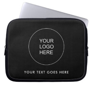 Upload Uw Eigen BedrijfsLogo toevoegen Tekst Laptop Sleeve