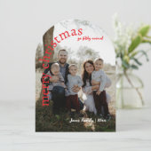 Upload uw eigen, doe-het-zelf aangepaste kerst Kaa Kaart (Staand voorkant)