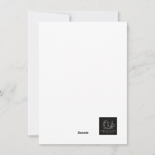 Upload uw eigen, doe-het-zelfuitnodiging of Kaart (Achterkant)