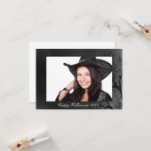 Upload uw eigen foto Spooky Halloween Tree Border Kaart (Voorkant / Achterkant in situ)