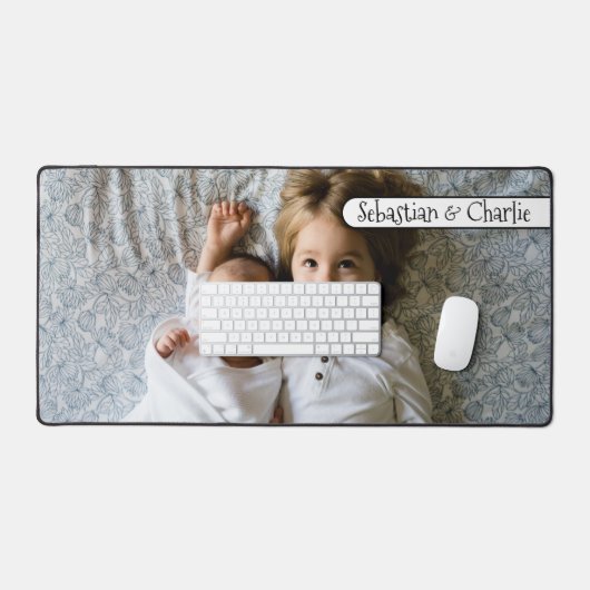 Upload uw eigen foto Voeg tekst gepersonaliseerd t Bureaumat (Keyboard & Muis)